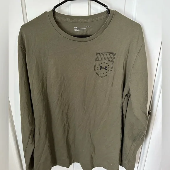 Mens green under armour long sleeve - Picture 1 of 2
